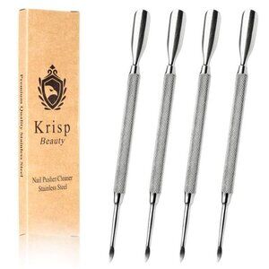 Cuticle Pusher Dual Sided - Sharp Edge Spoon Shaped Double Ended Cuticle Pusher